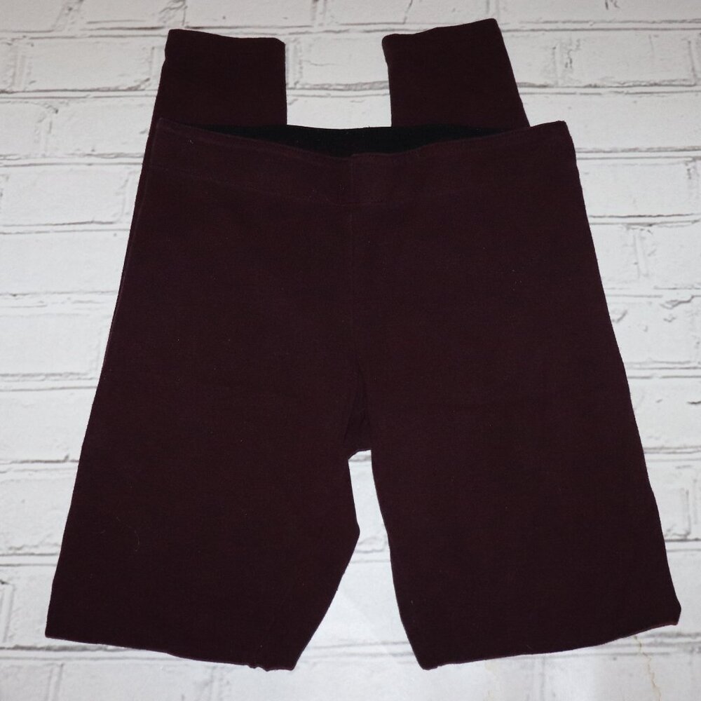 🍷 Garage Clothing Maroon Leggings – Size Small Soft Stretch · Deep Hue ·